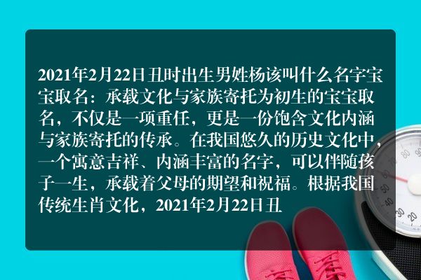 2021年2月22日丑时出生男姓杨该叫什么名字